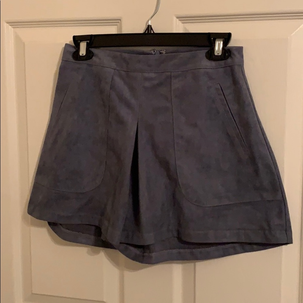 Suede shorts